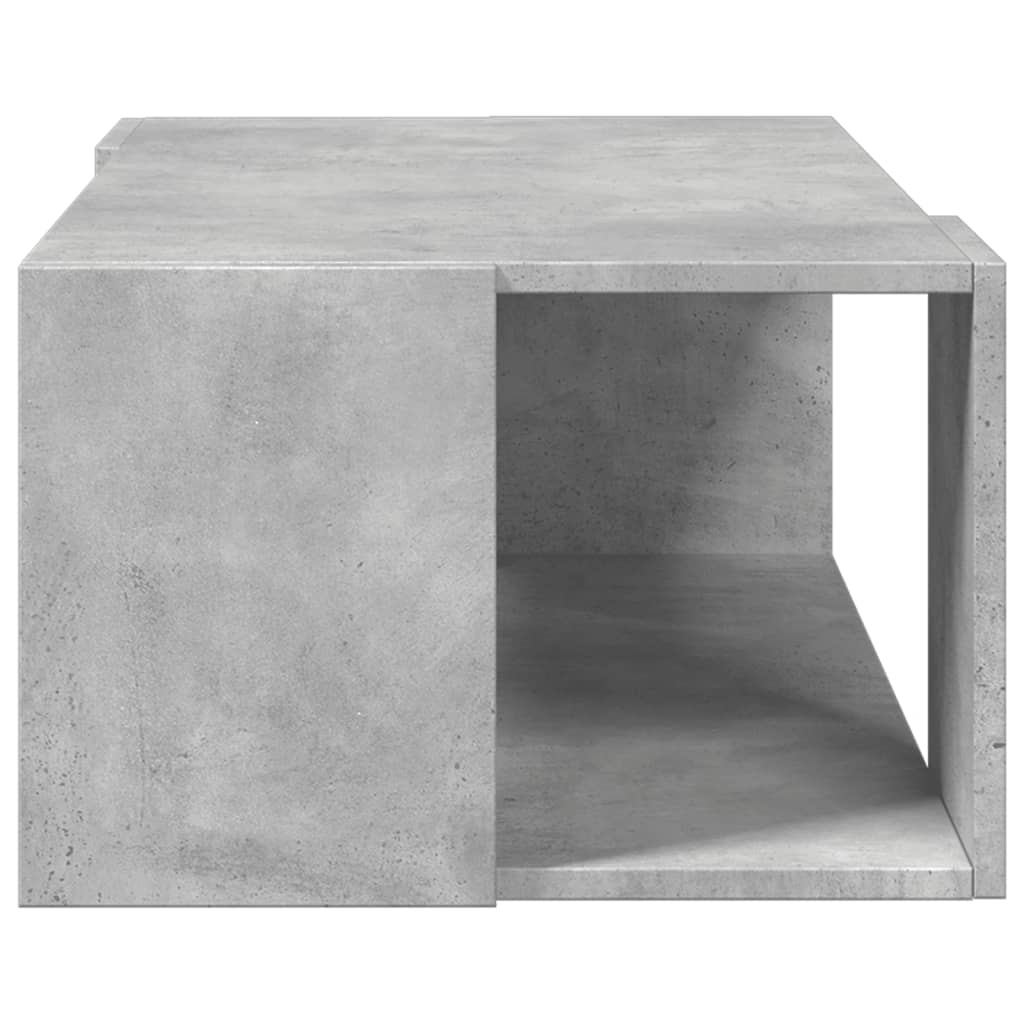 betonszürke szerelt fa dohányzóasztal 89,5 x 48 x 30 cm