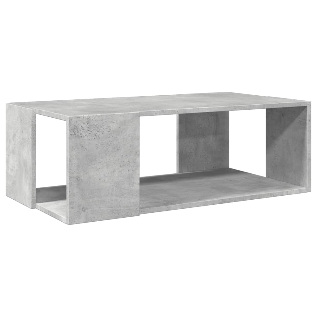 betonszürke szerelt fa dohányzóasztal 89,5 x 48 x 30 cm