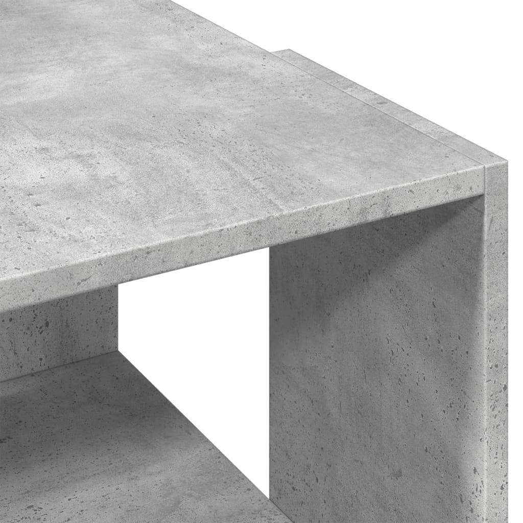 betonszürke szerelt fa dohányzóasztal 89,5 x 48 x 30 cm