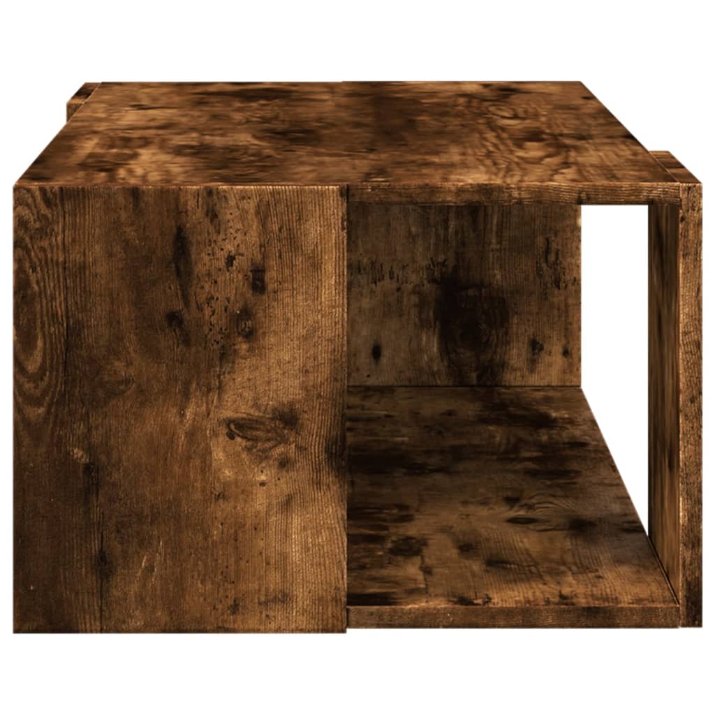 füstös tölgy színű szerelt fa dohányzóasztal 89,5 x 48 x 30 cm