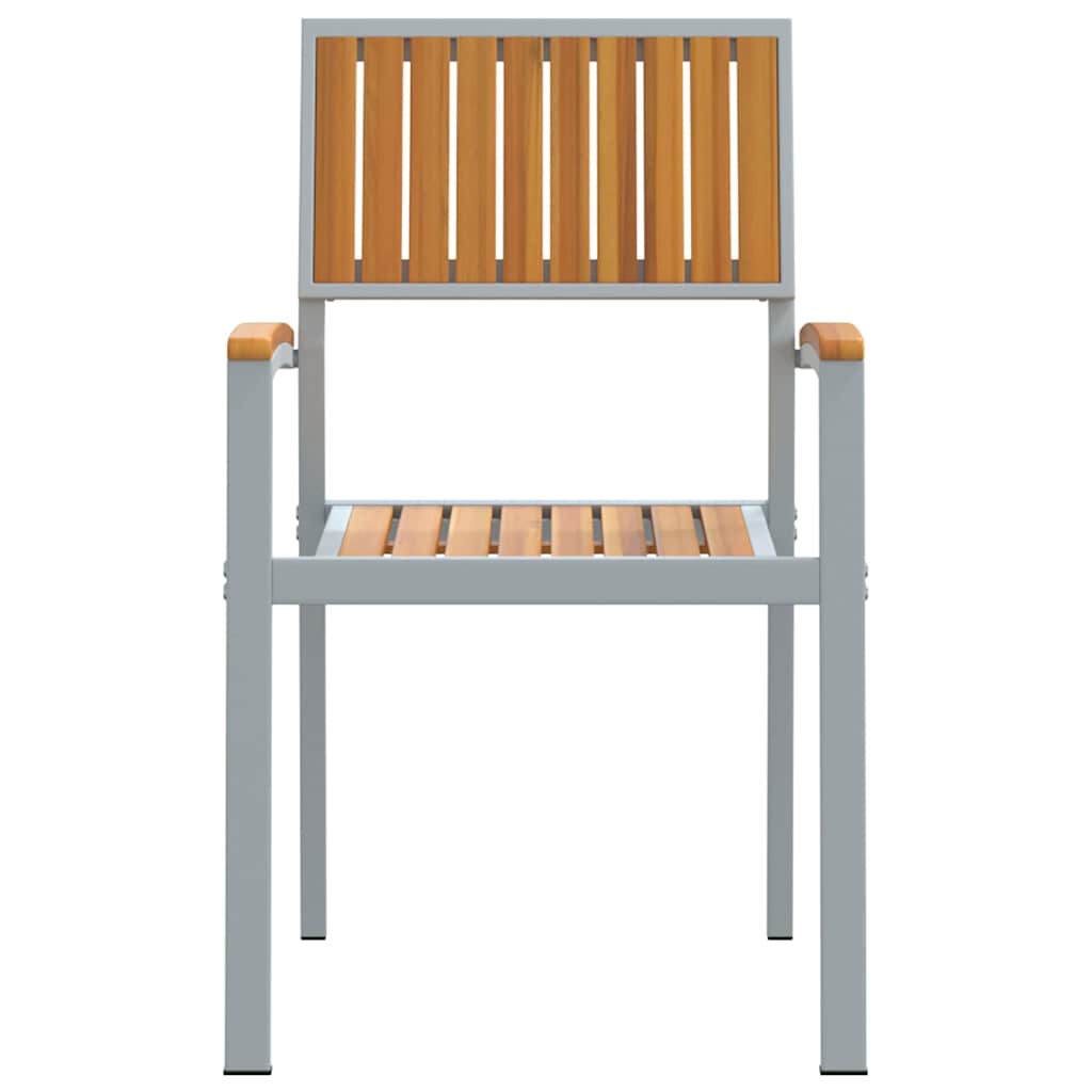 Összecsukható Szék 6 pcs Barna 56 x 57 x 87 cm Tömör Akácfa