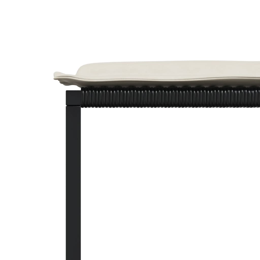 11 részes fekete polyrattan kerti étkezőgarnitúra párnákkal