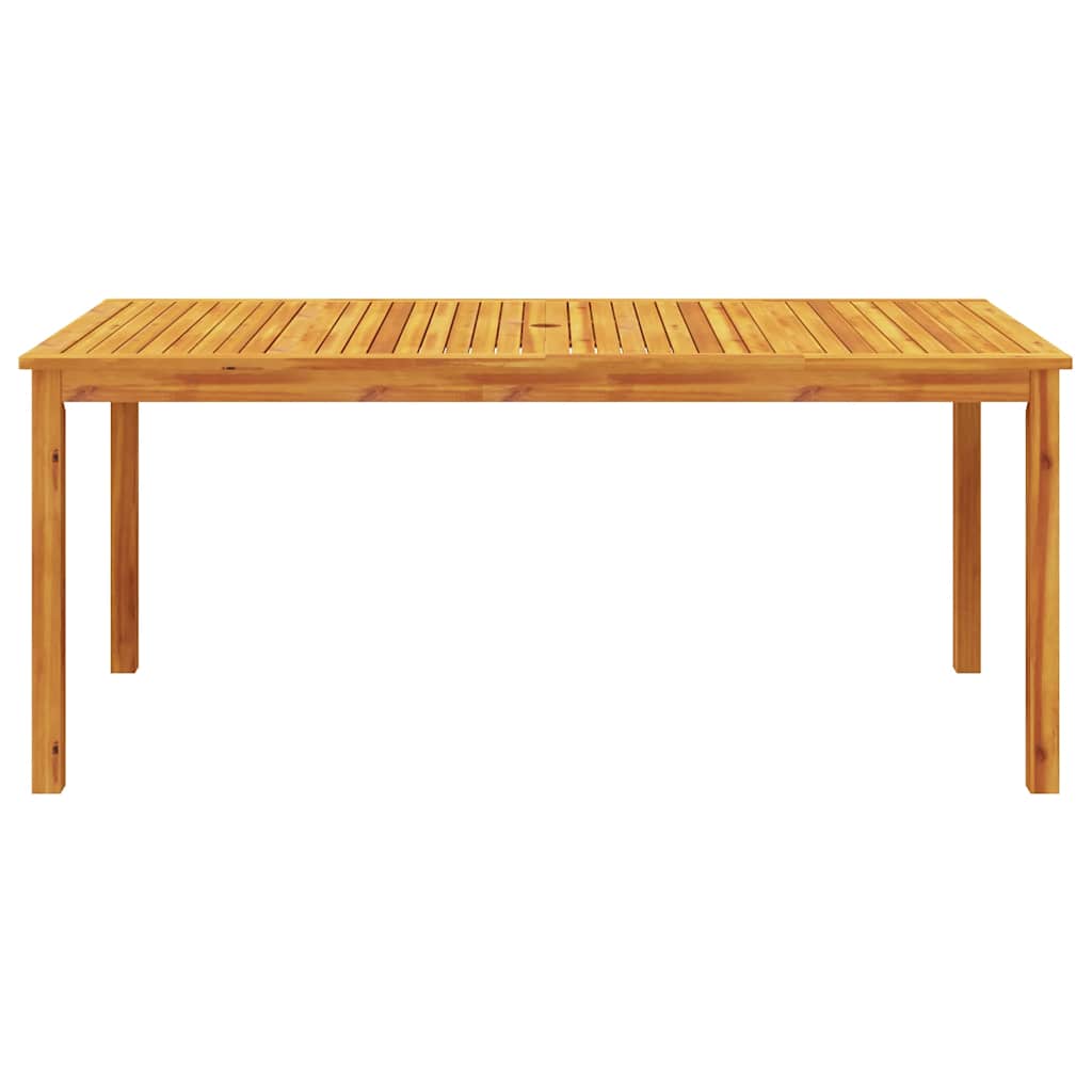 7 részes tömör akácfa kerti étkezőgarnitúra 180x90x75 cm