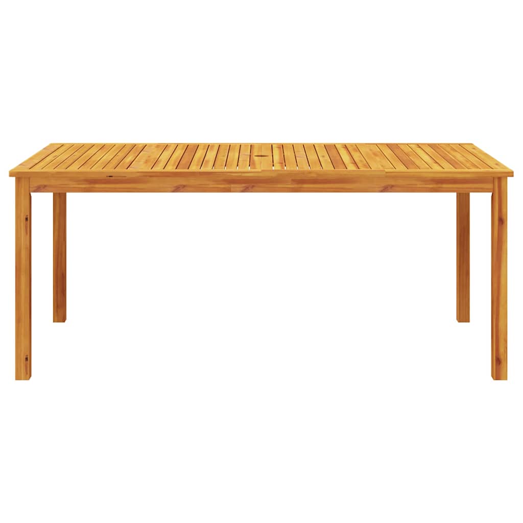 9 részes tömör akácfa kerti étkezőgarnitúra 180x90x75 cm