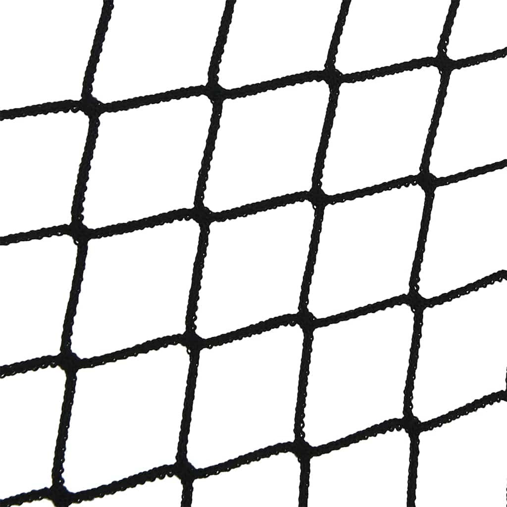 fekete polipropilén utánfutóháló elasztikus kötéllel 3 x 3 m