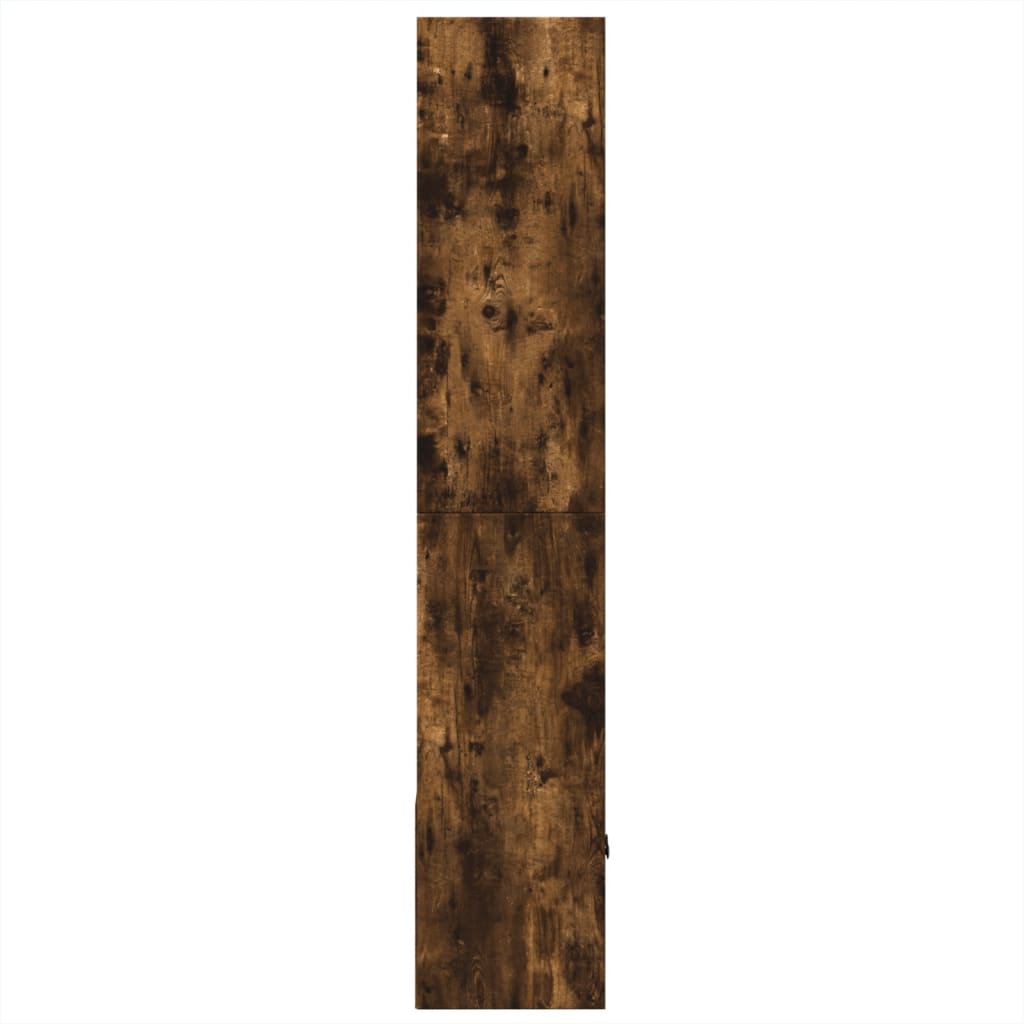 füstös tölgy színű szerelt fa könyvespolc 70 x 36 x 189 cm