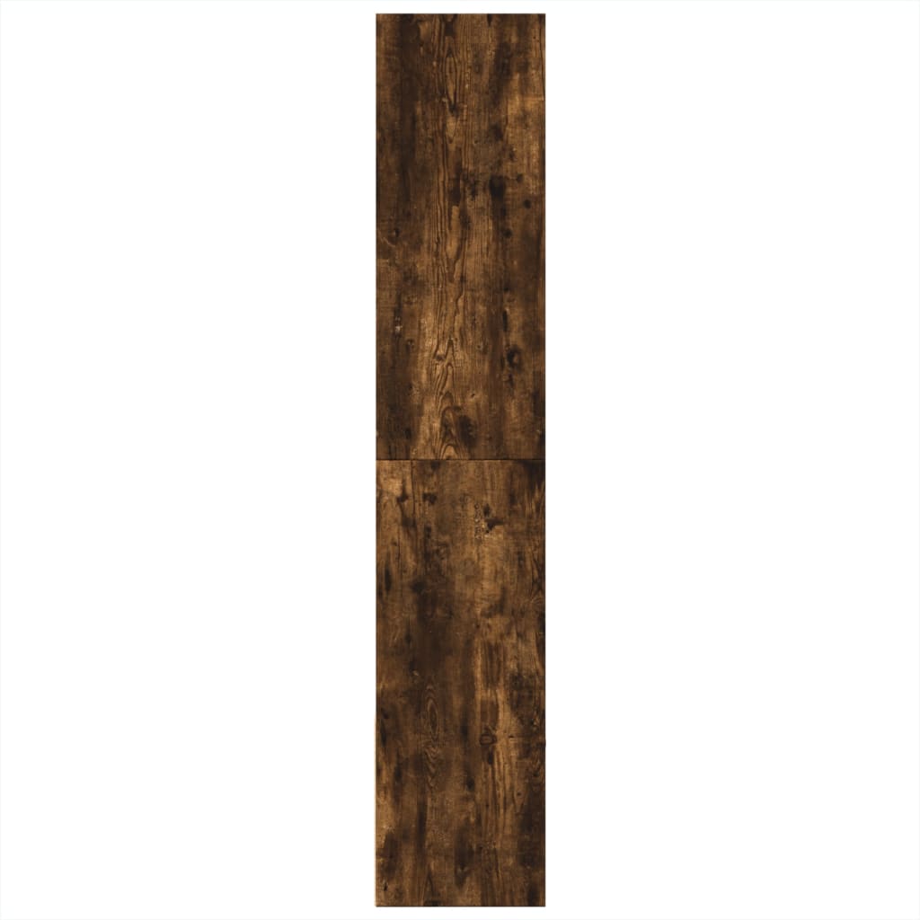 füstös tölgy színű szerelt fa könyvespolc 100 x 36 x 189 cm