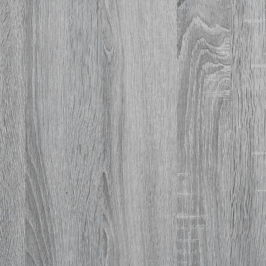 szürke sonoma színű szerelt fa könyvespolc 100 x 36 x 189 cm