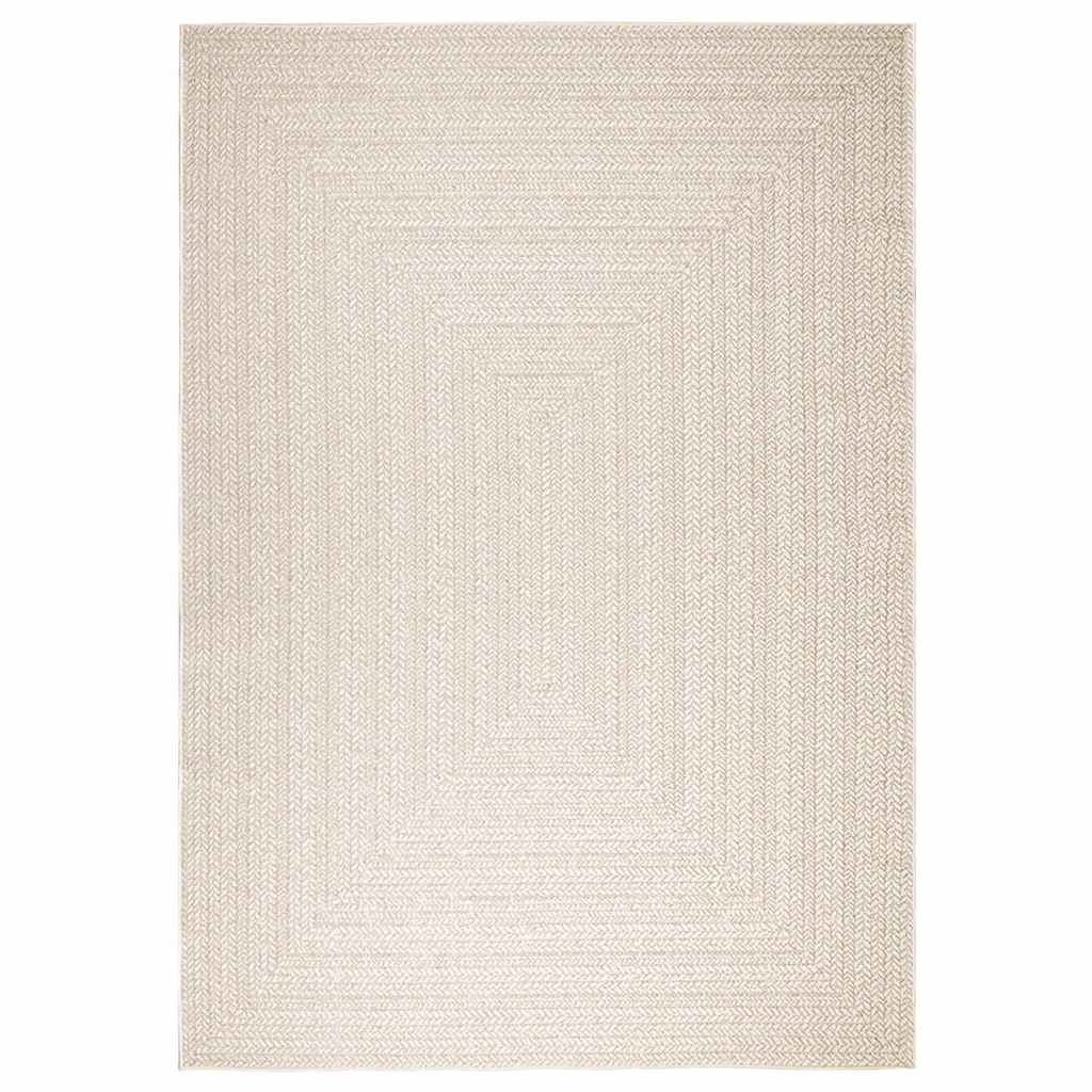 ZIZUR krém juta hatású beltéri és kültéri szőnyeg 200x290 cm
