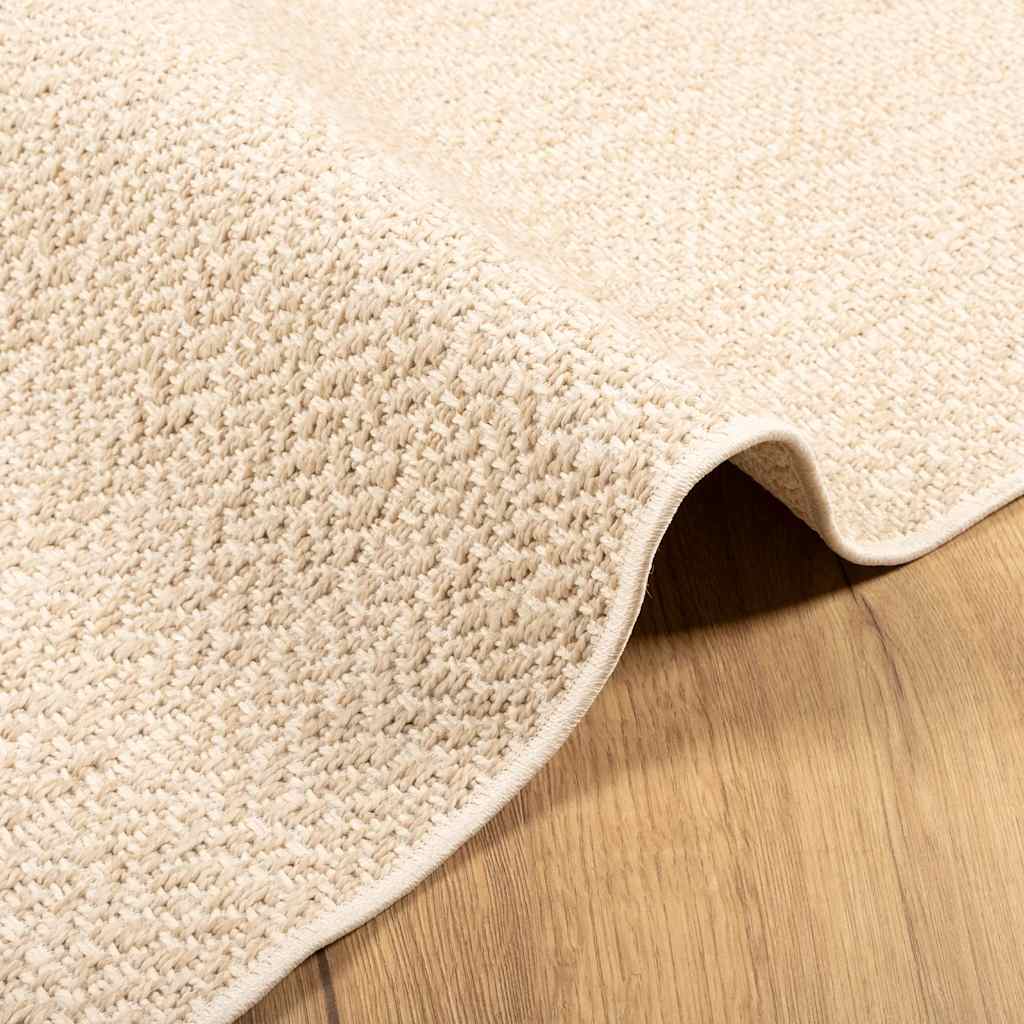 ZIZUR bézs juta hatású beltéri és kültéri szőnyeg 120 x 120 cm