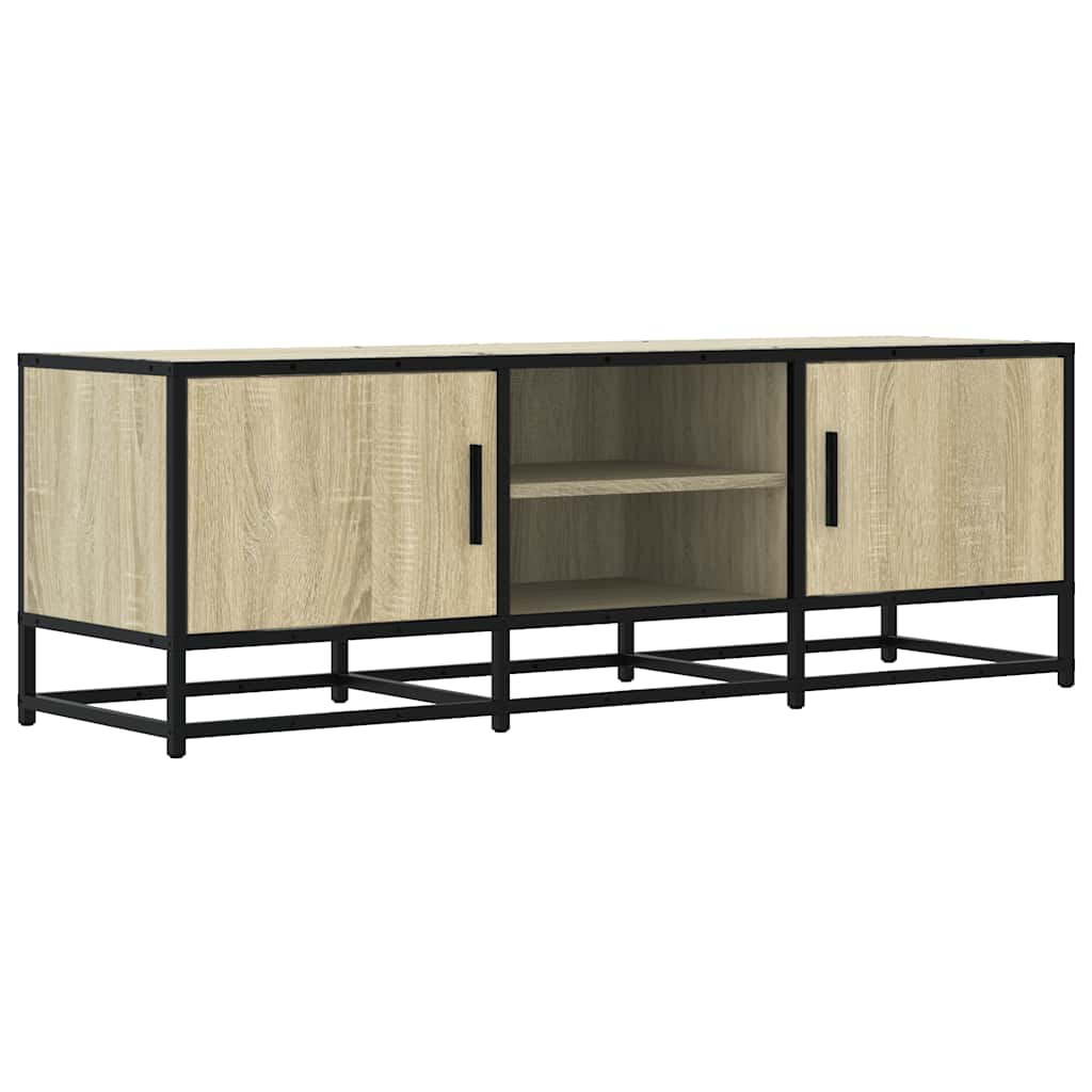sonoma tölgy színű szerelt fa és fém TV-szekrény 120x35x41 cm