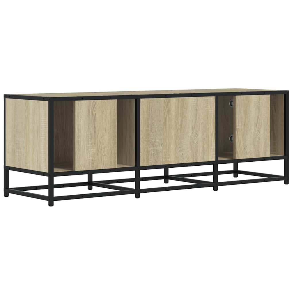 sonoma tölgy színű szerelt fa és fém TV-szekrény 120x35x41 cm