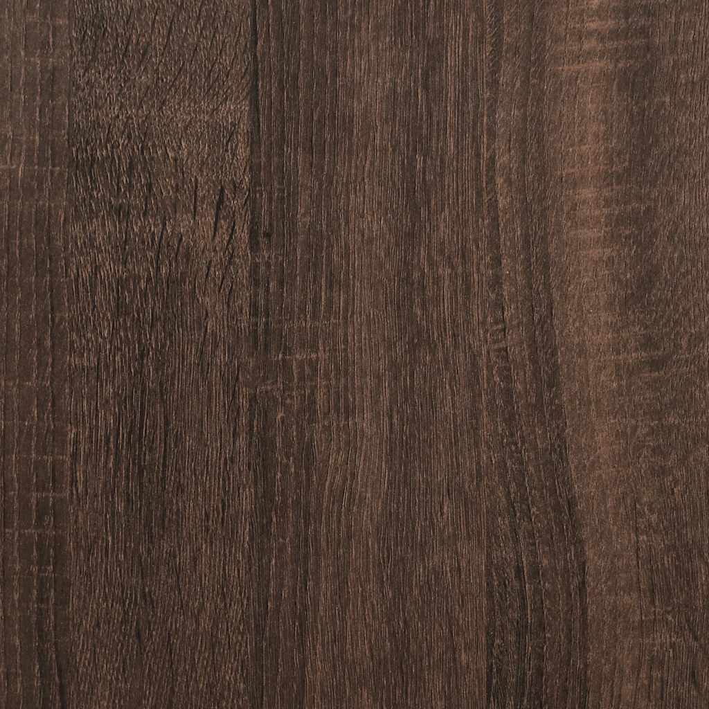 barna tölgy színű szerelt fa és fém TV-szekrény 120x35x41 cm
