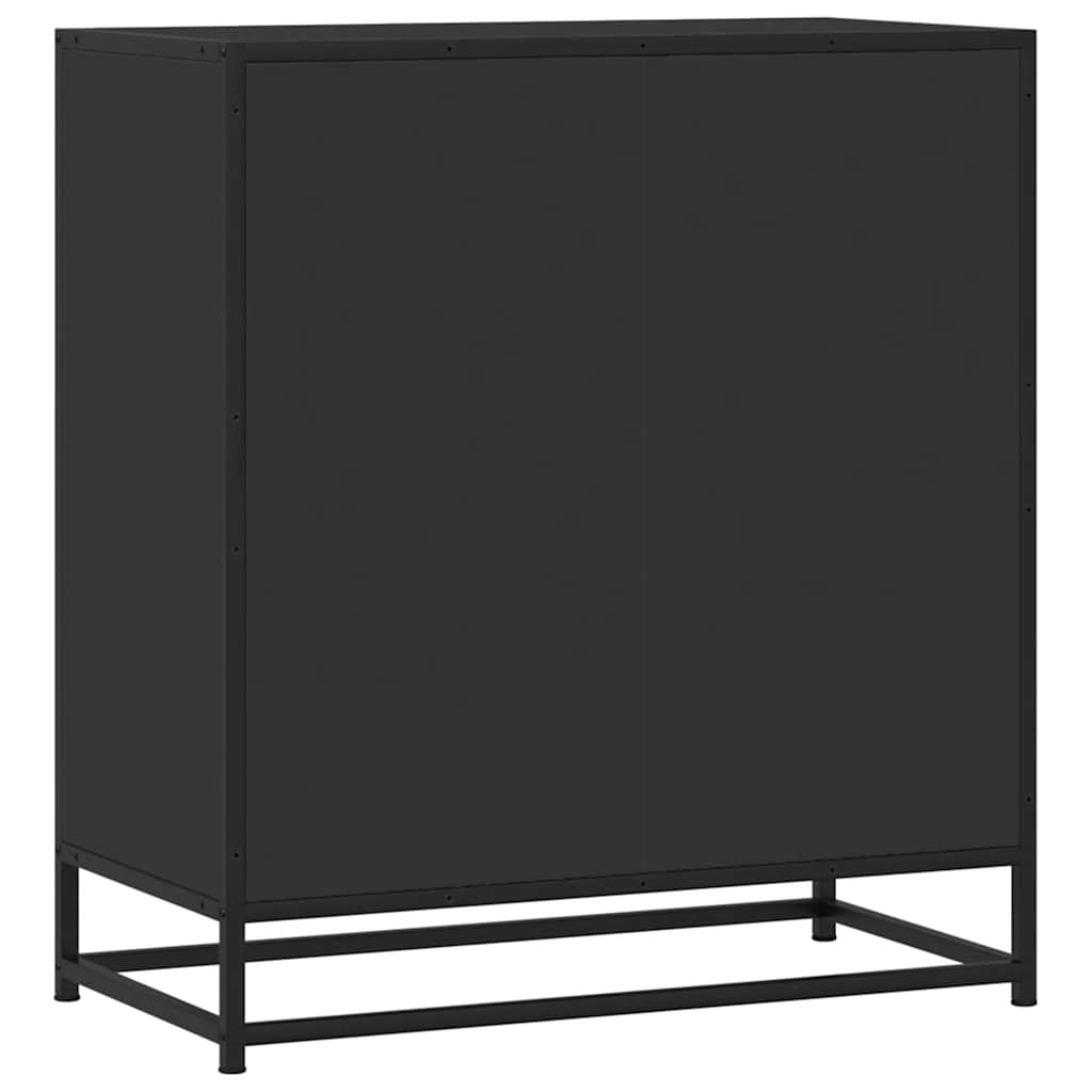 Tálalószekrény Fekete 68x35x76 cm Engineered Wood