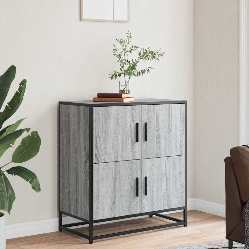 komód Szürke Sonoma 68x35x76 cm Gépi úton előállított fa