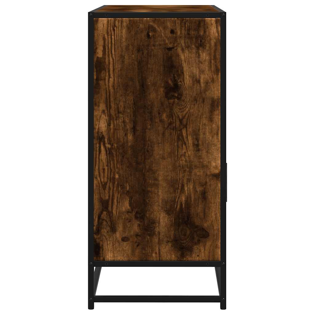 sonoma tölgy színű szerelt fa tálalószekrény 100x35x76 cm