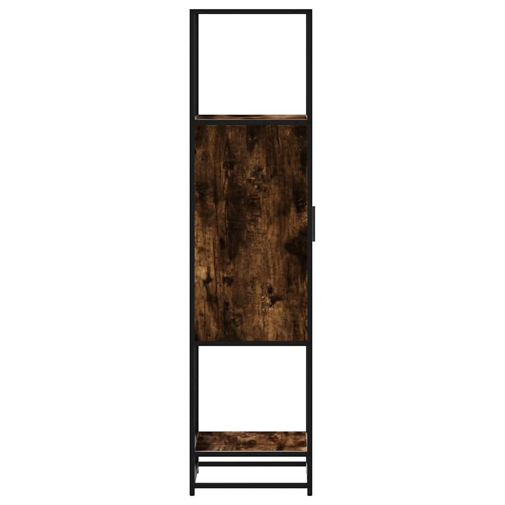 Highboard sonoma tölgy 35,5x35x139 cm gépelt fa és fém