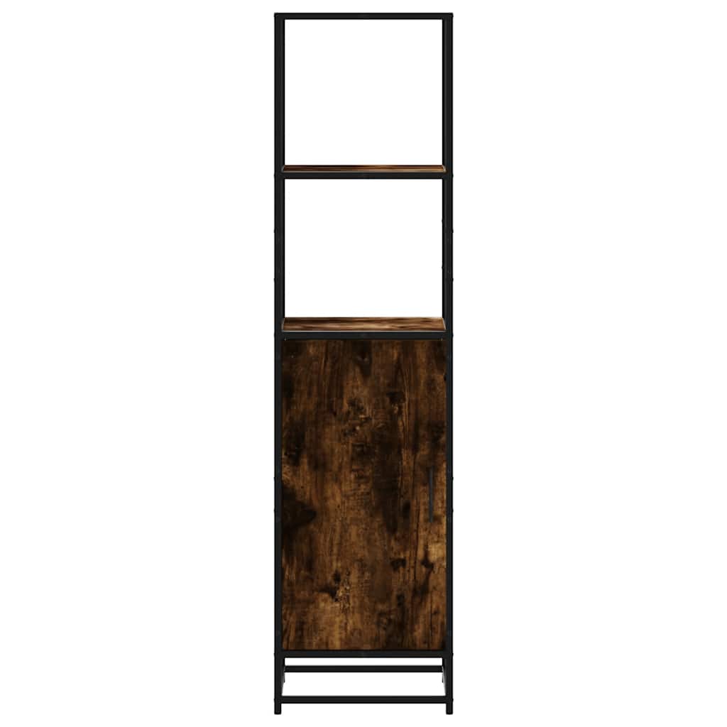 Highboard sonoma tölgy 35,5x35x139 cm gépelt fa és fém