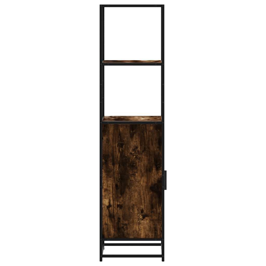 Highboard sonoma tölgy 35,5x35x139 cm gépelt fa és fém