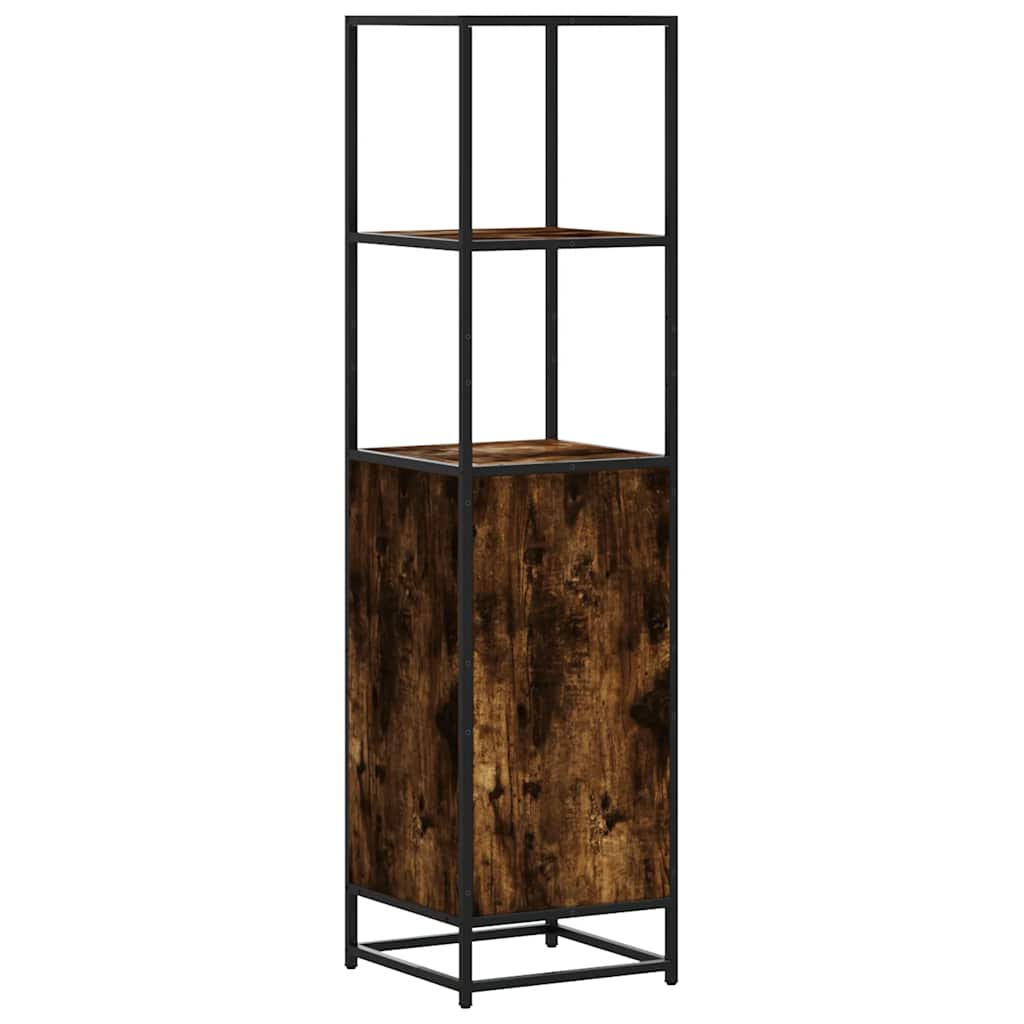 Highboard sonoma tölgy 35,5x35x139 cm gépelt fa és fém