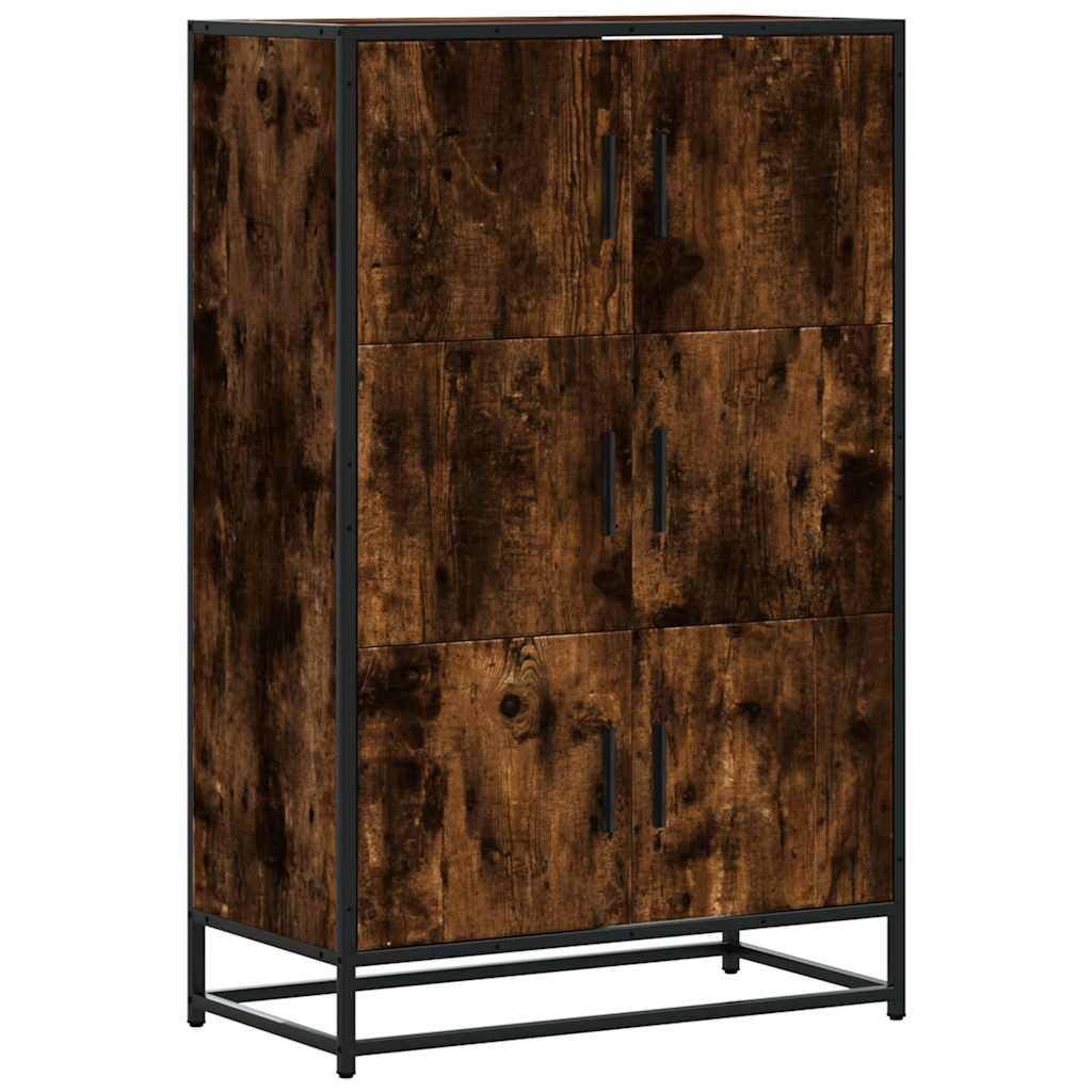 Highboard sonoma tölgy 68x35x106,5 cm gépelt fa és fém
