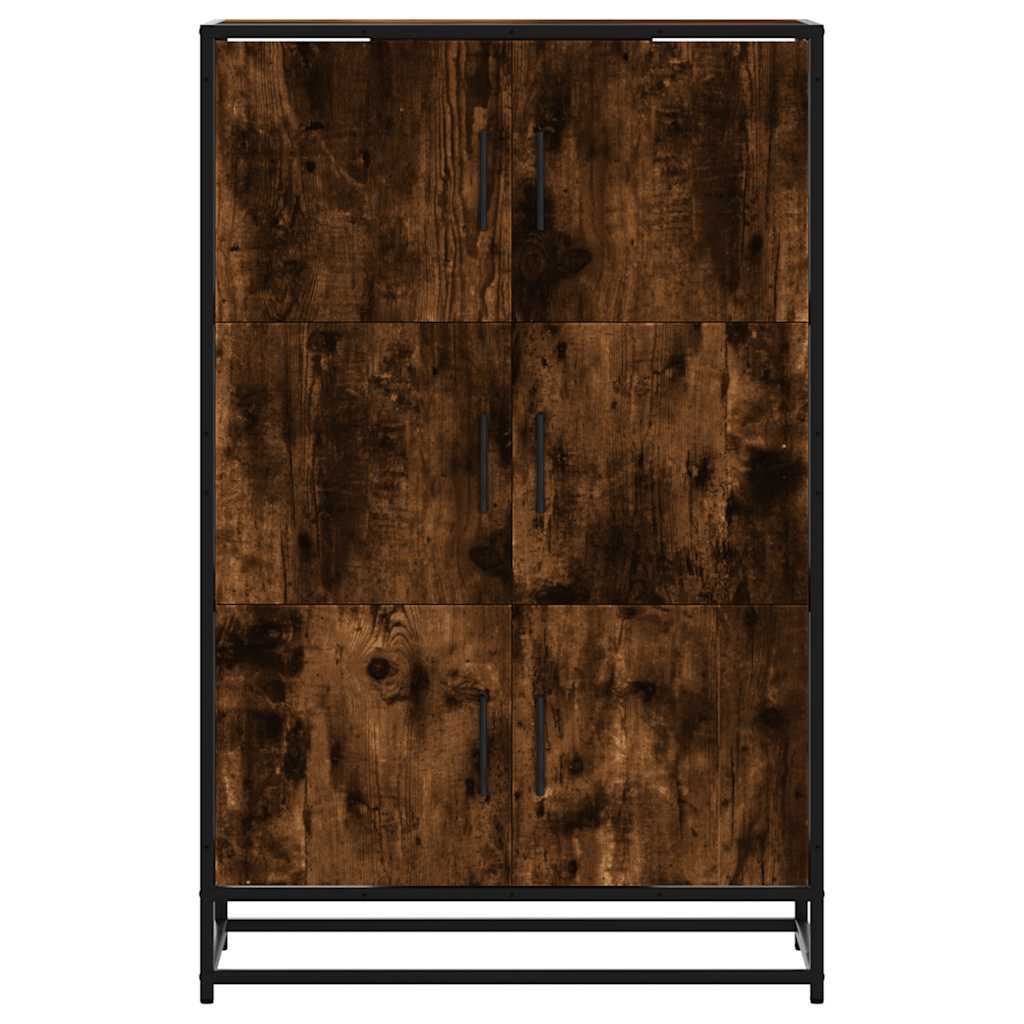 Highboard sonoma tölgy 68x35x106,5 cm gépelt fa és fém