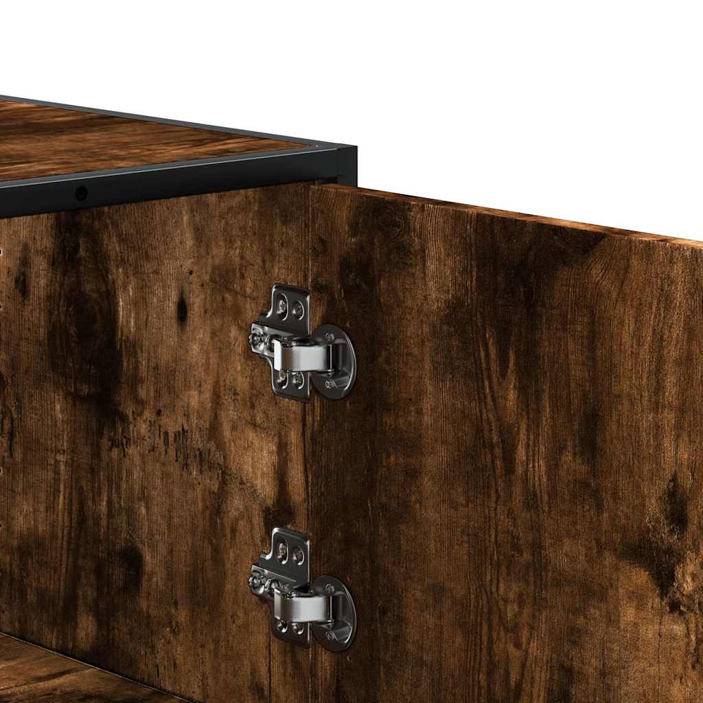 Highboard sonoma tölgy 68x35x106,5 cm gépelt fa és fém