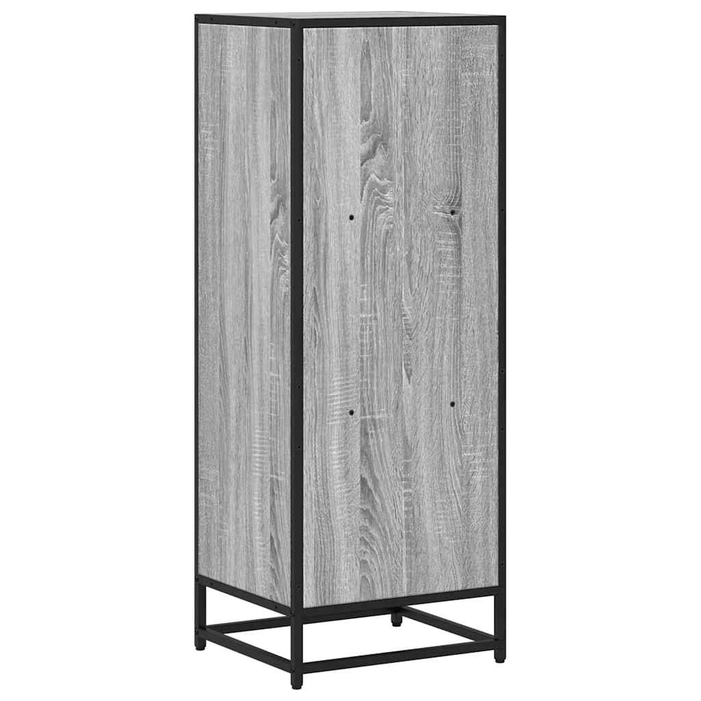 szürke sonoma színű szerelt fa könyvszekrény 40x35x107,5 cm