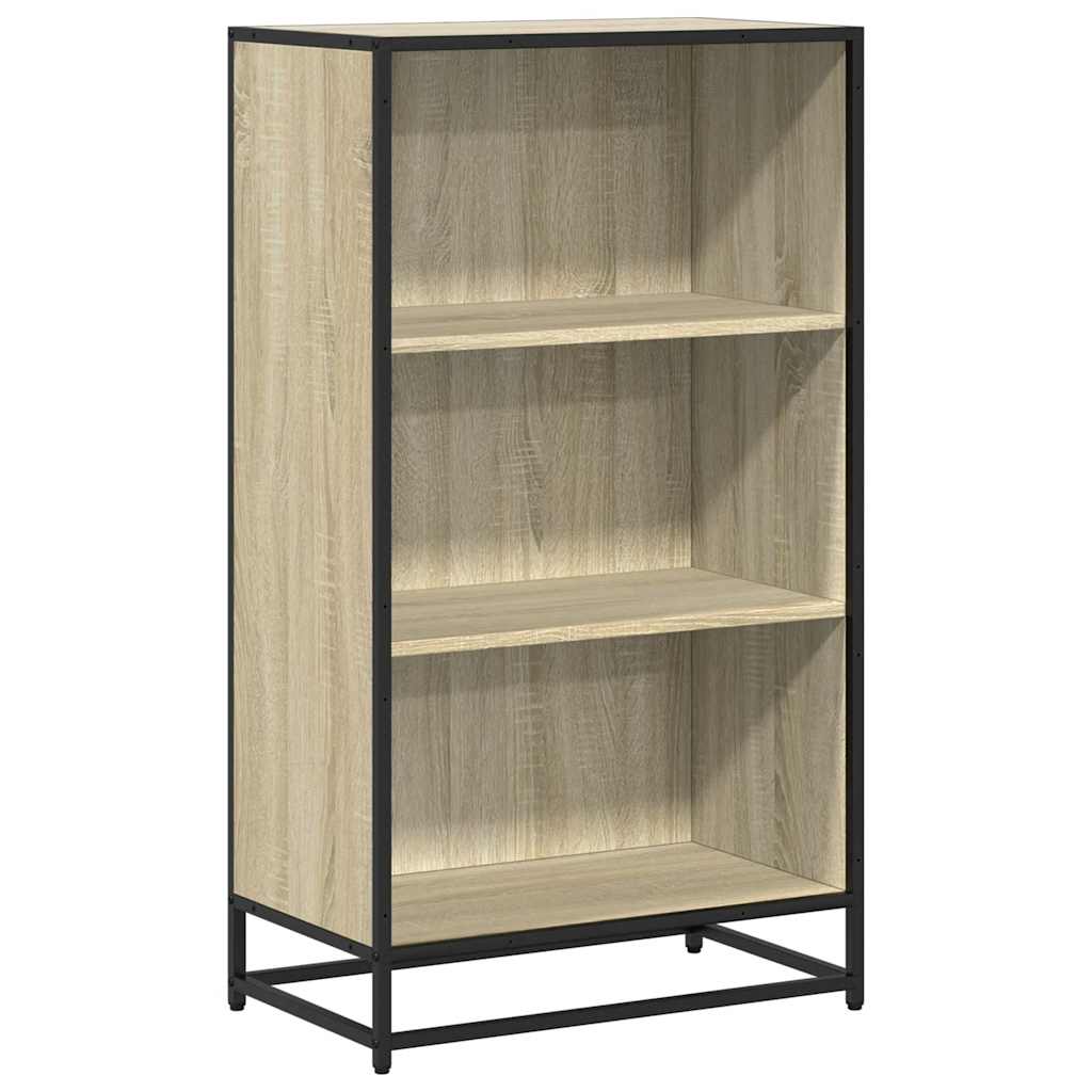 sonoma tölgyszínű szerelt fa könyvszekrény 60x35x107,5 cm