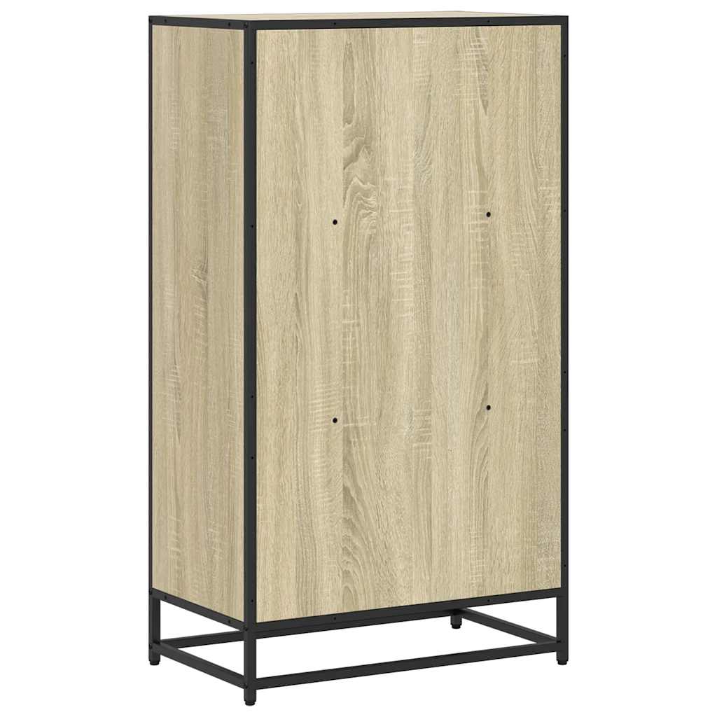 sonoma tölgyszínű szerelt fa könyvszekrény 60x35x107,5 cm