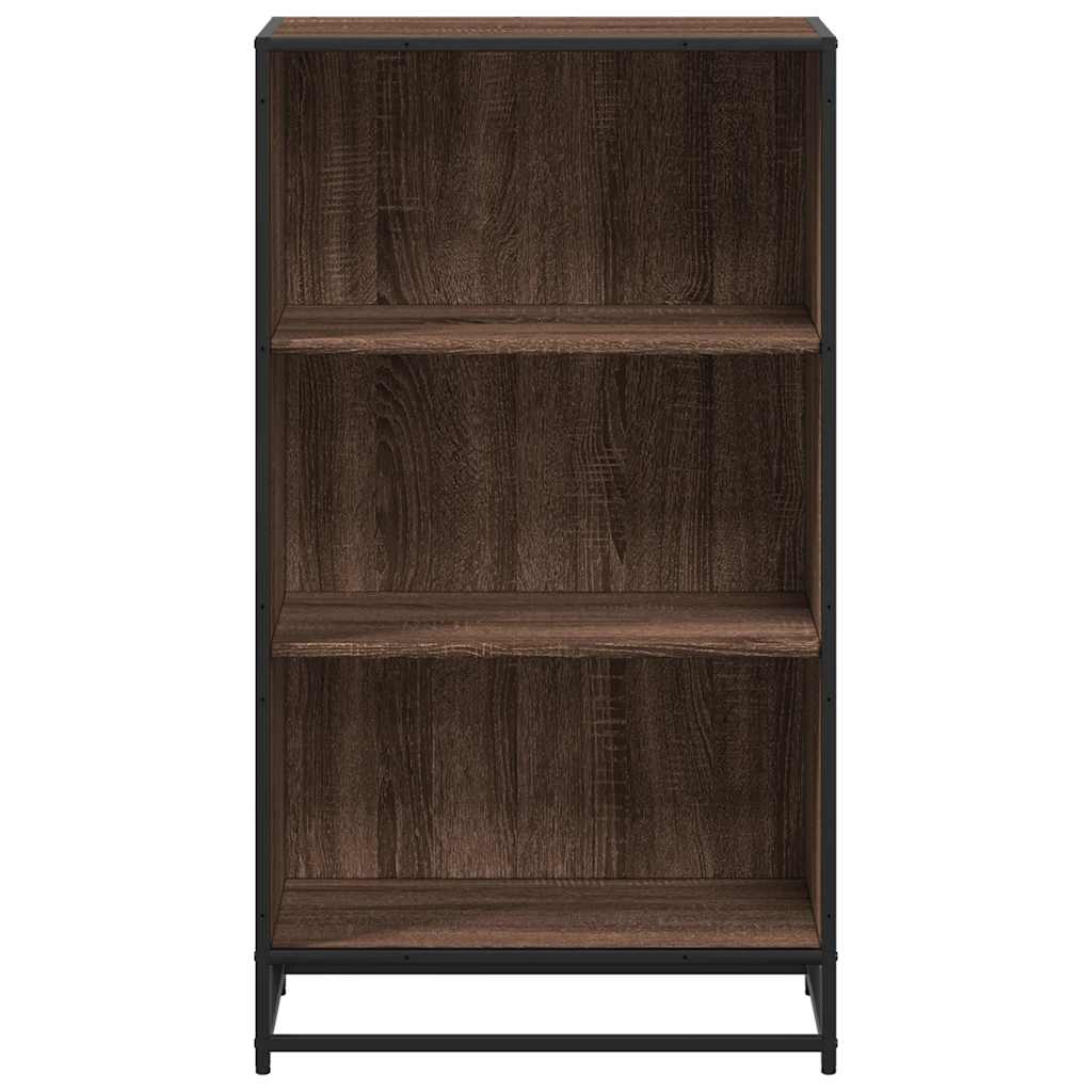 barna tölgyszínű szerelt fa könyvszekrény 60x35x107,5 cm