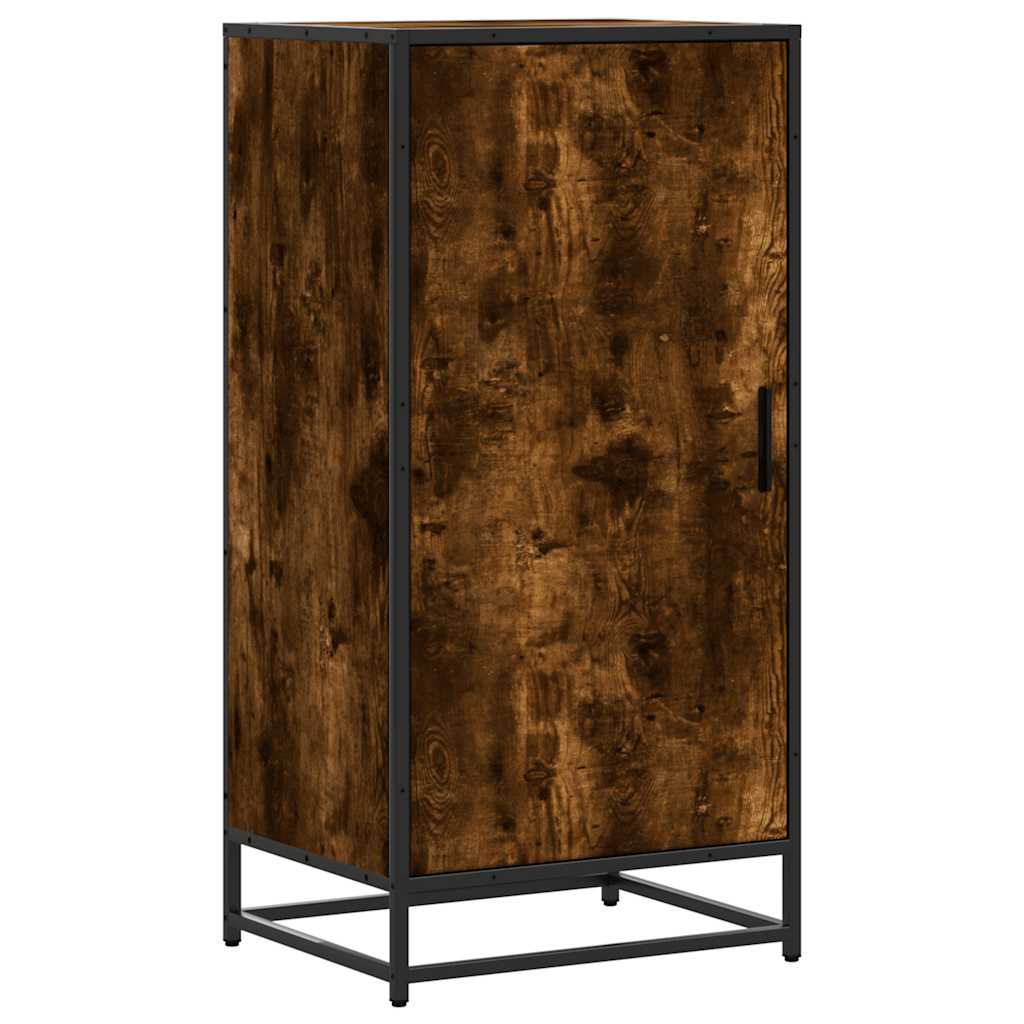 füstös tölgy színű szerelt fa cipőtartó 48x38x97,5 cm