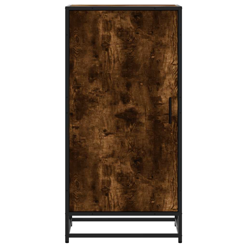 füstös tölgy színű szerelt fa cipőtartó 48x38x97,5 cm