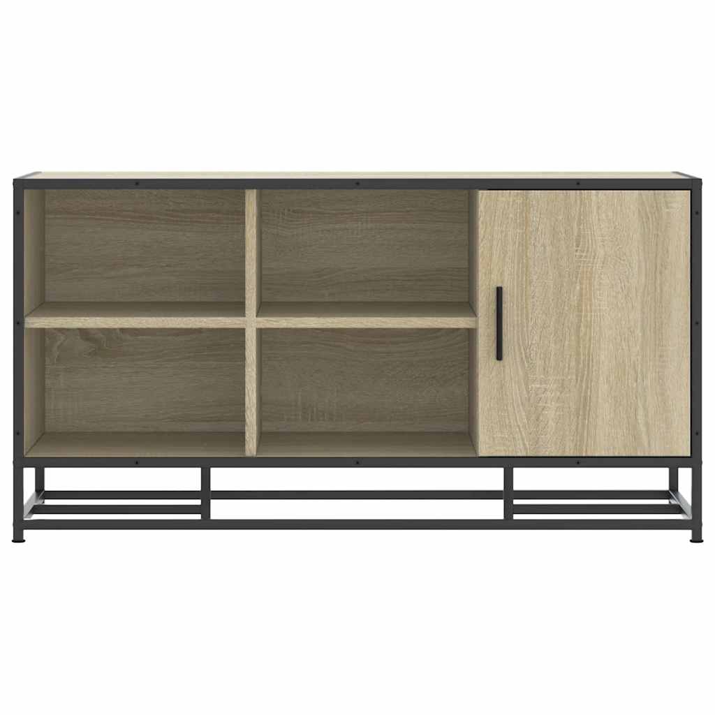 cipőpad Sonoma tölgy 100x40x53,5 cm Gépi fa és fém