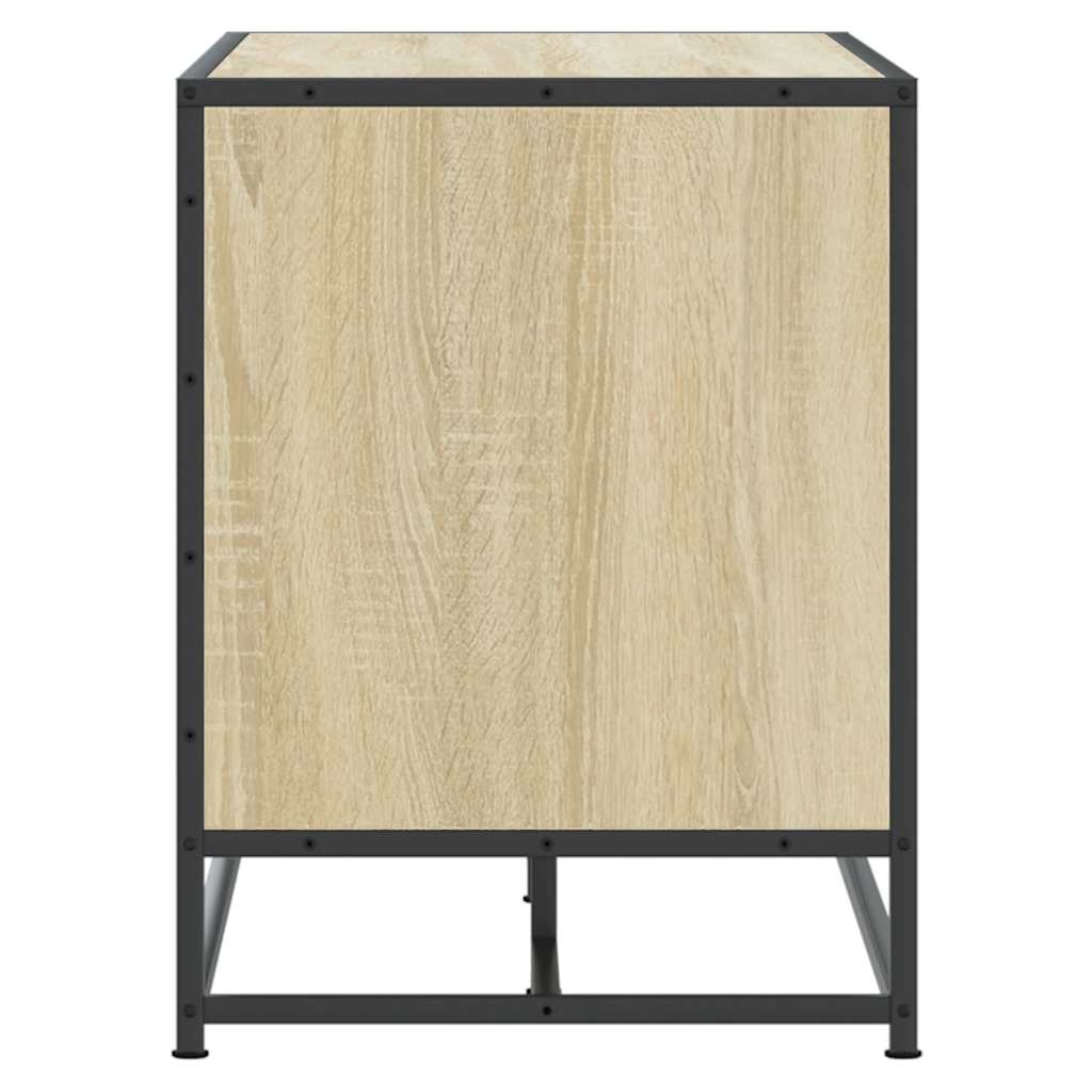 cipőpad Sonoma tölgy 100x40x53,5 cm Gépi fa és fém