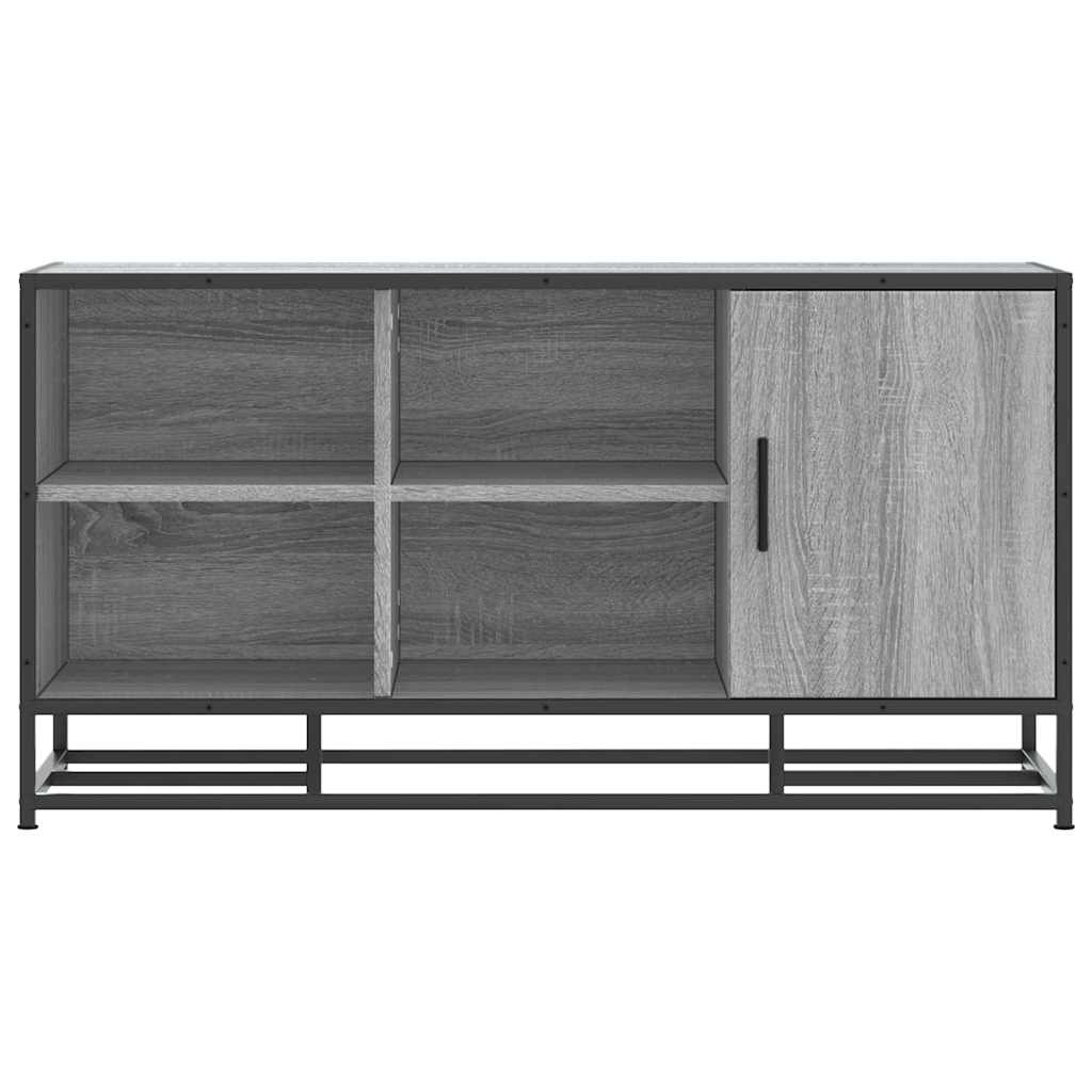 cipőpad szürke Sonoma 100x40x53,5 cm Gépi fa és fém