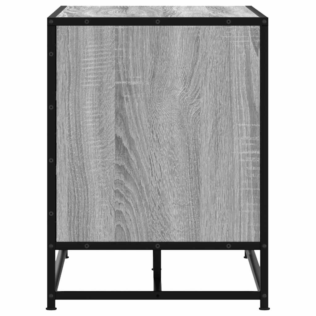 cipőpad szürke Sonoma 100x40x53,5 cm Gépi fa és fém