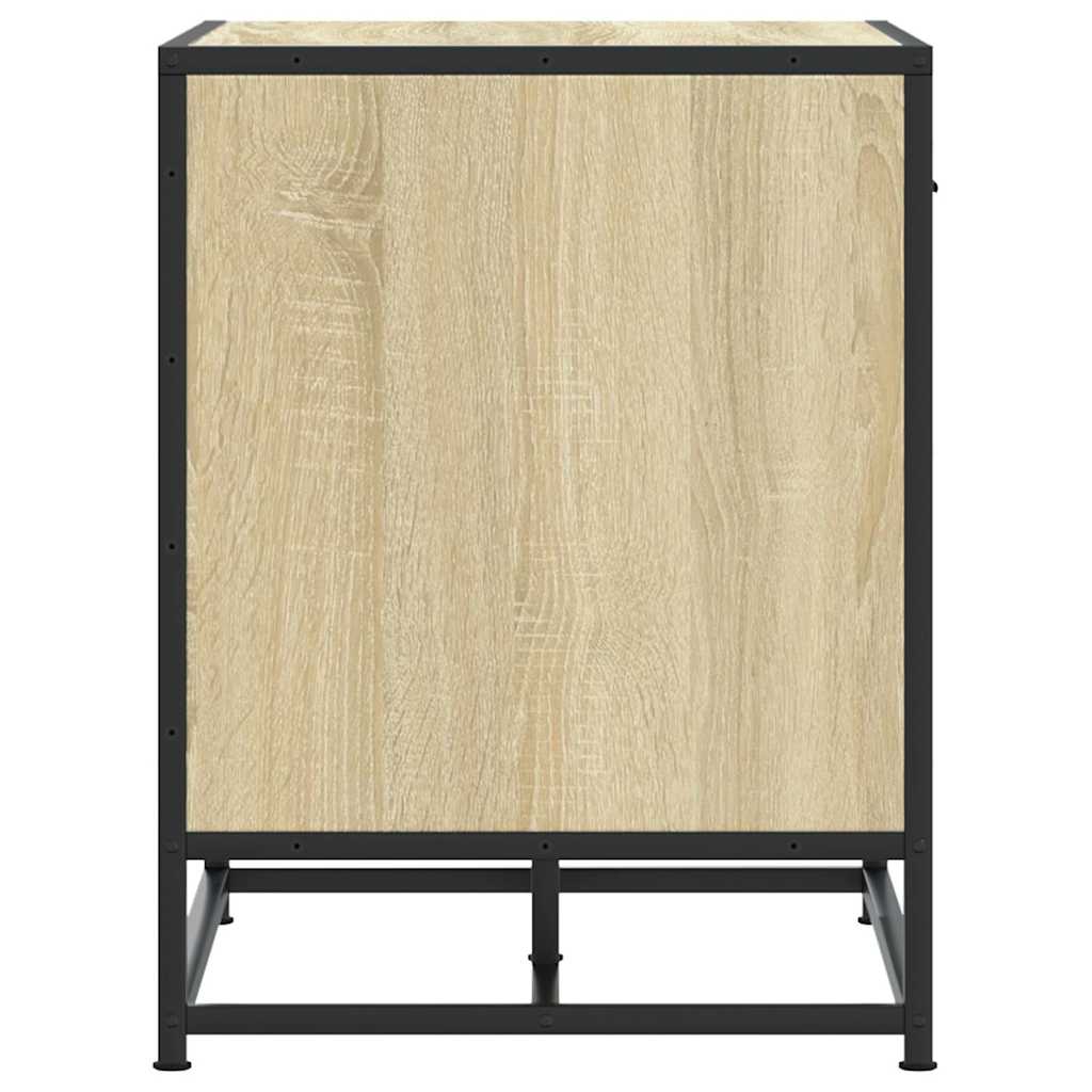 cipőpad Sonoma tölgy 60x40x53,5 cm Gépelt fa és fém