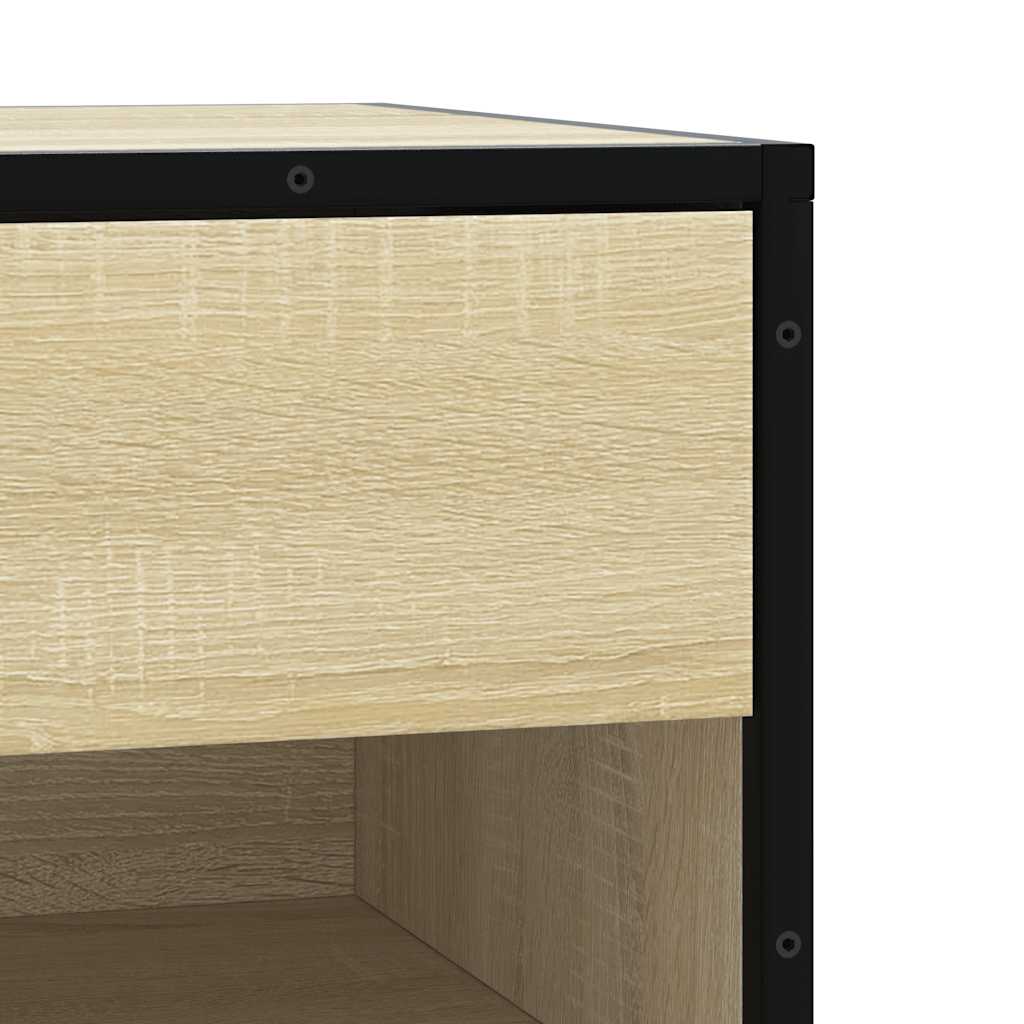 cipőpad Sonoma tölgy 60x40x53,5 cm Gépelt fa és fém