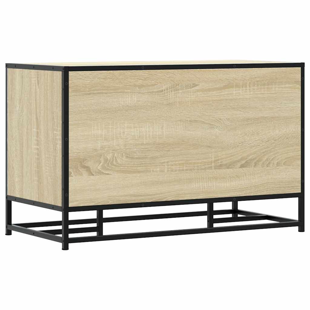 cipőpad Sonoma tölgy 84x40x53,5 cm Gépelt fa és fém