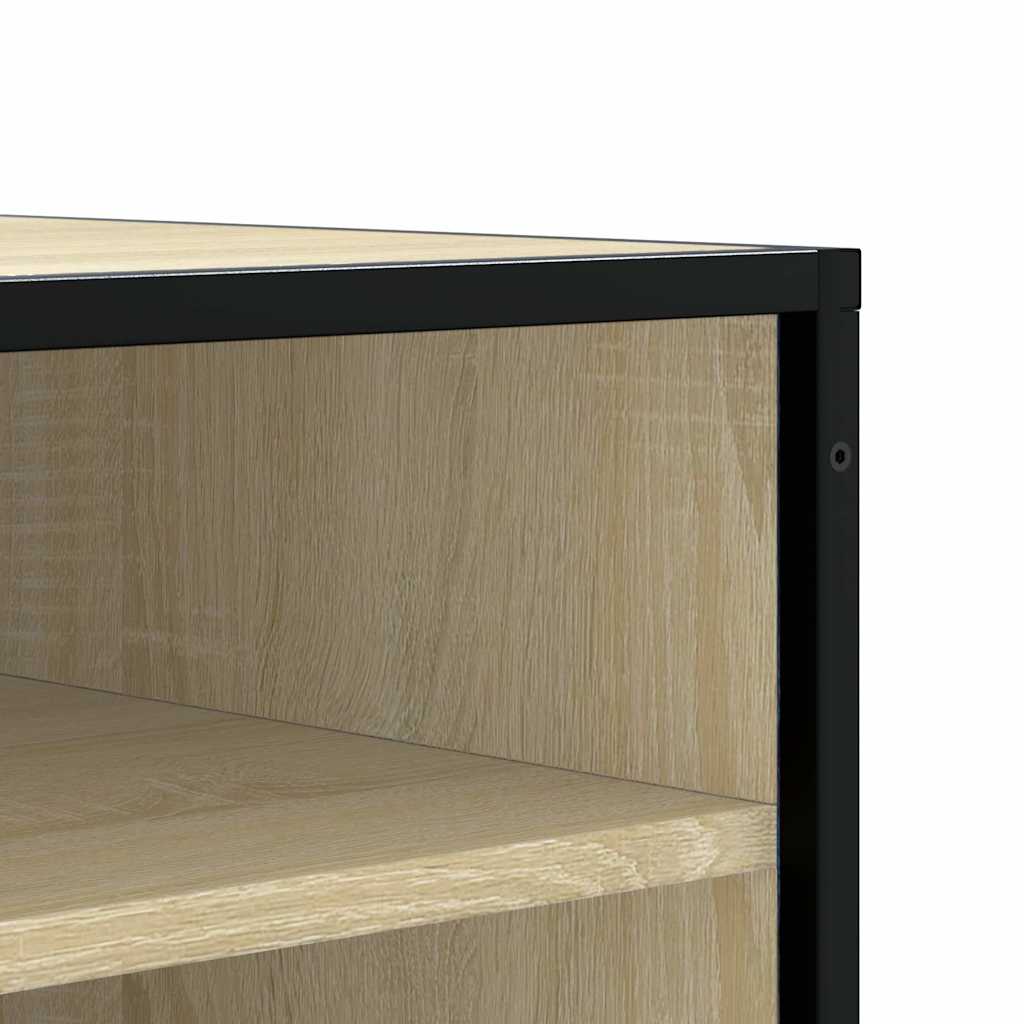 cipőpad Sonoma tölgy 84x40x53,5 cm Gépelt fa és fém