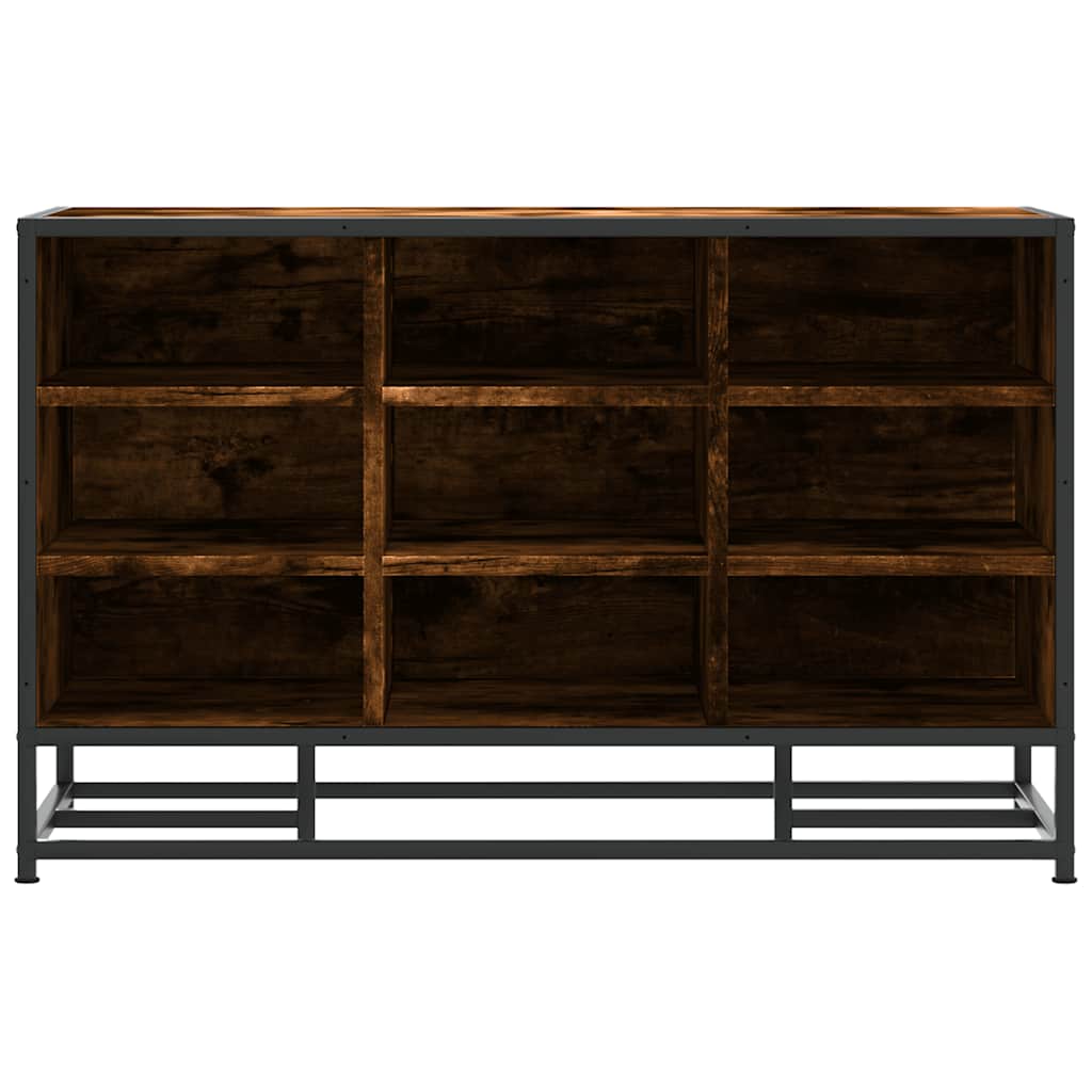 cipőpad füstölt tölgy 84x40x53,5 cm fából és fémből készült