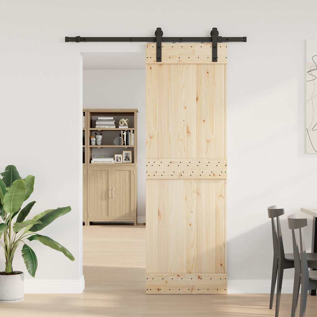 fekete acél tolóajtó fémszerelék készlet 152 cm