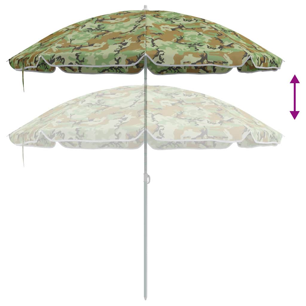 Kerti napernyő 240 cm 170T poliészter Terepszínű