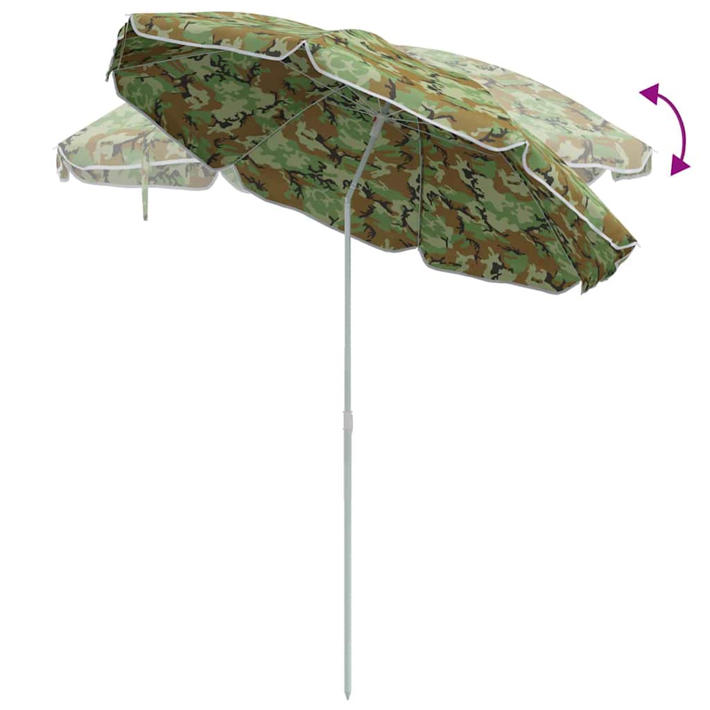 Kerti napernyő 240 cm 170T poliészter Terepszínű