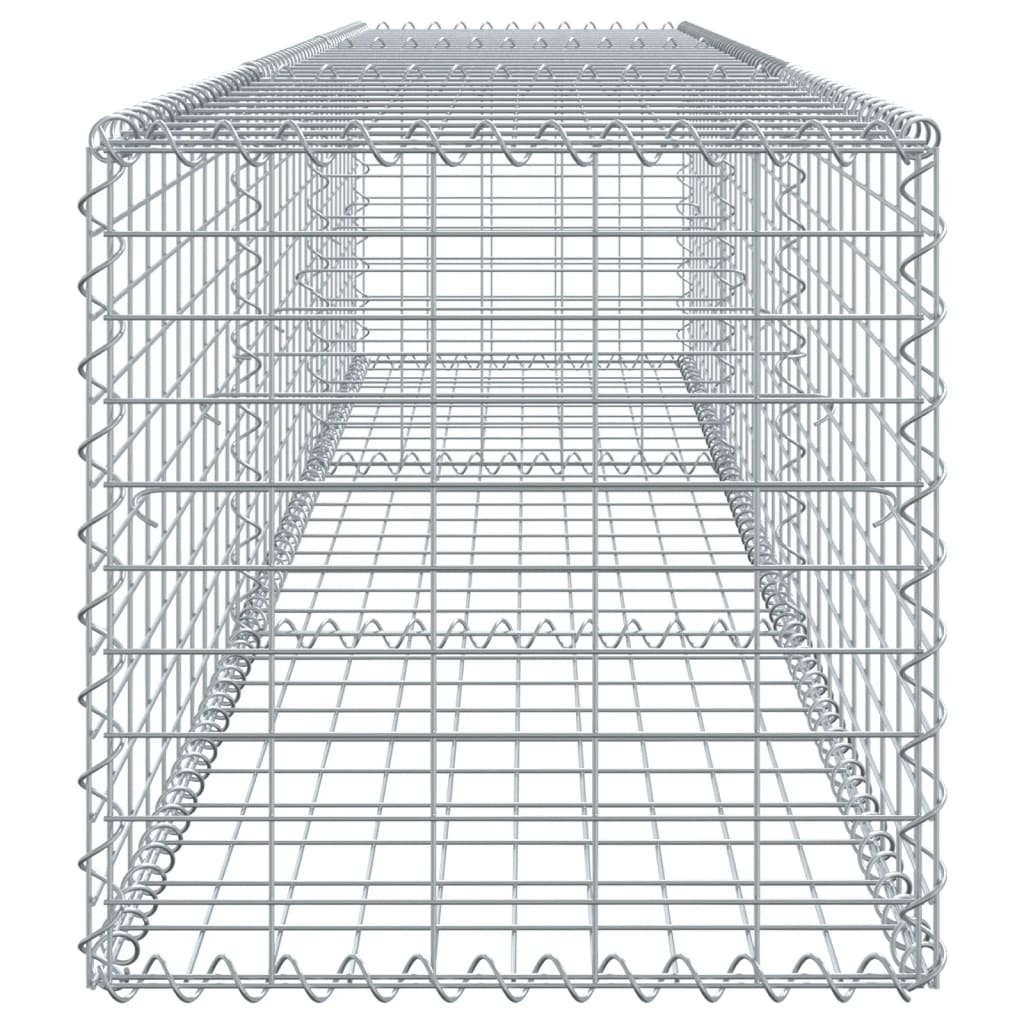 horganyzott vas gabion kosár fedéllel 300 x 50 x 50 cm