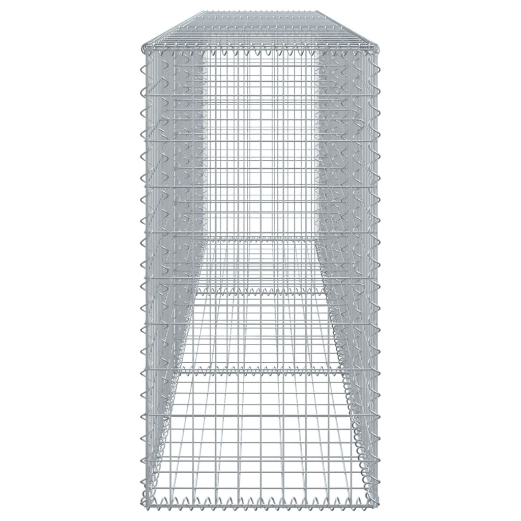horganyzott vas gabion kosár fedéllel 300 x 50 x 100 cm