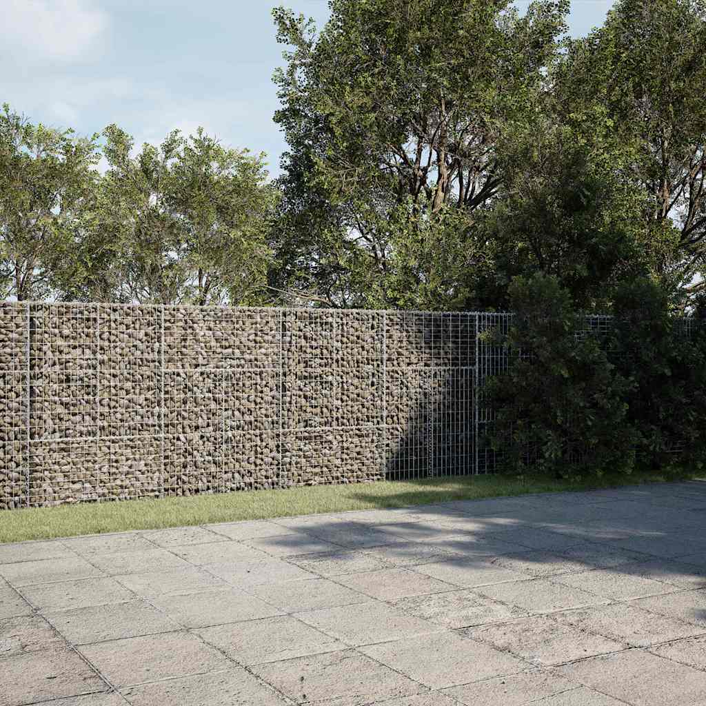 horganyzott vas gabion kosár fedéllel 1000 x 50 x 150 cm