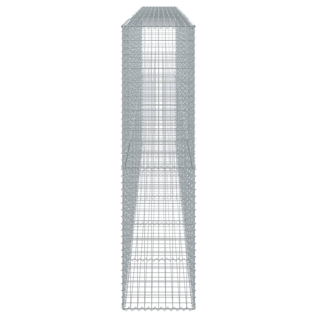 horganyzott vas gabion kosár fedéllel 600 x 50 x 200 cm