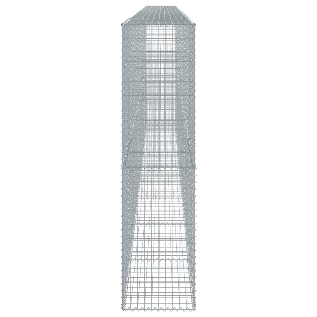 horganyzott vas gabion kosár fedéllel 800 x 50 x 200 cm